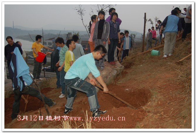 正源学校3月12日植树节组图